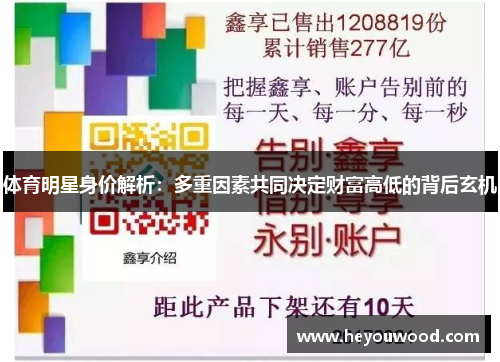 体育明星身价解析：多重因素共同决定财富高低的背后玄机